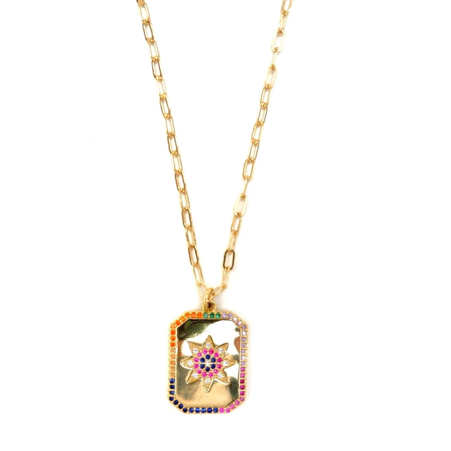 rainbow star necklace