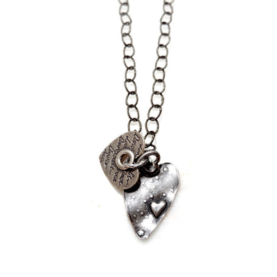 triple hearts mens necklace