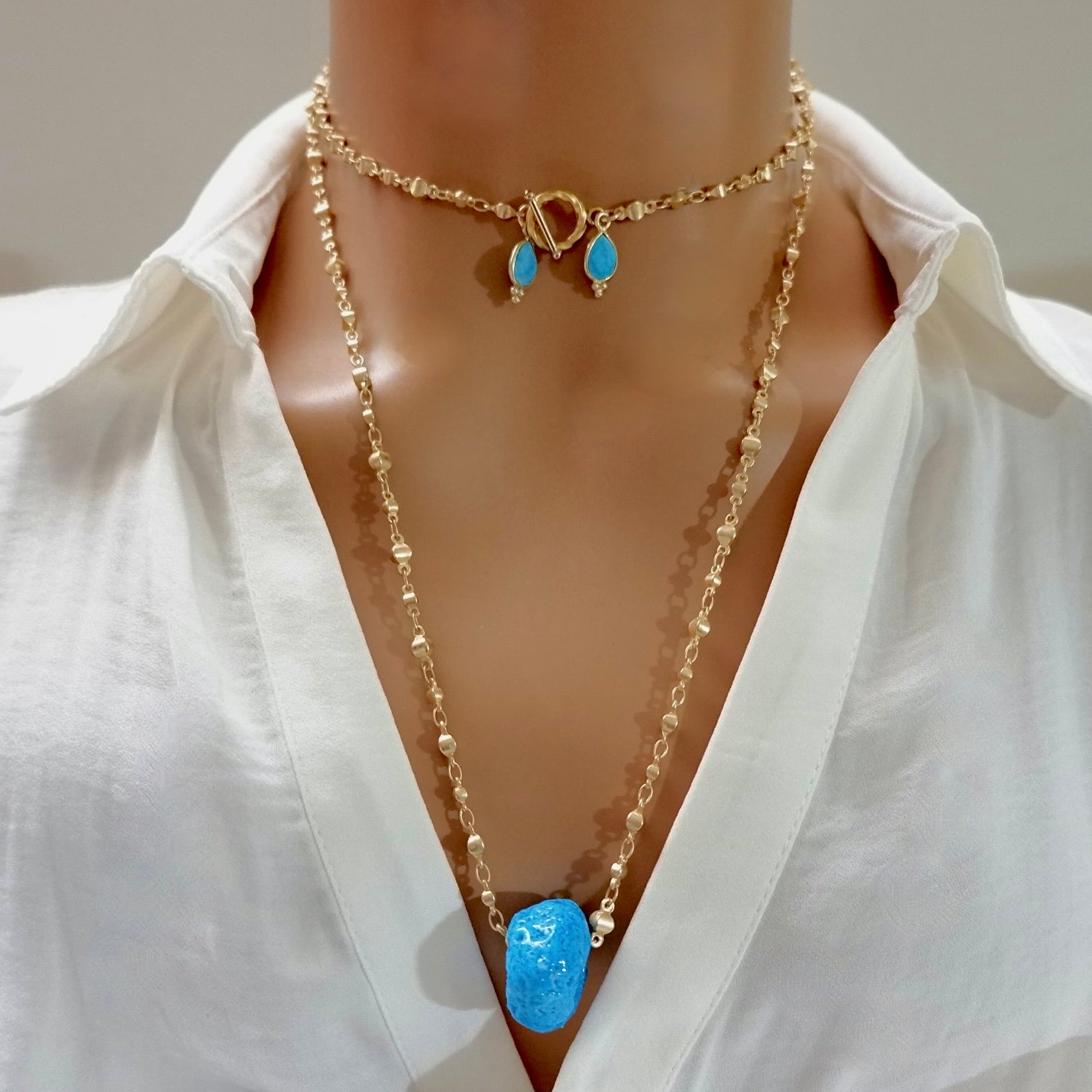 my turquoise goddess necklace
