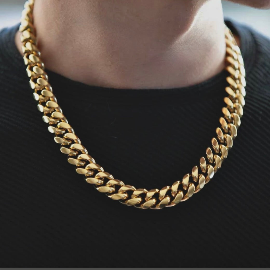 cuban chain mens necklace