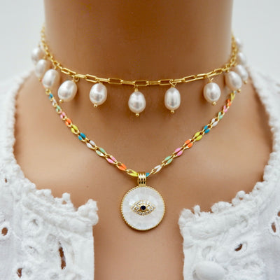 pastel eye candy necklace