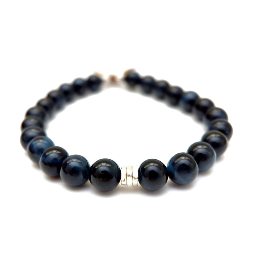 simple chic tigers eye mens bracelet