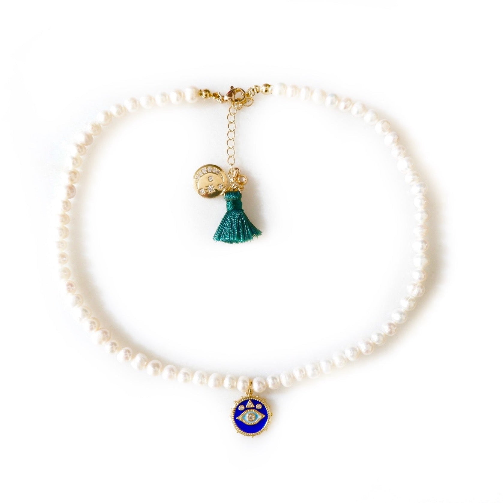 eye pearl u choker