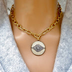 my giant evil eye necklace