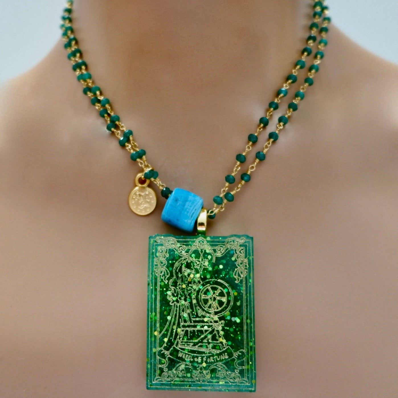 my vintage green necklace