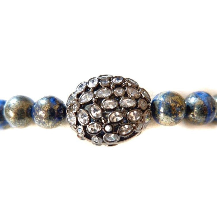 blu pyrite bling bracelet