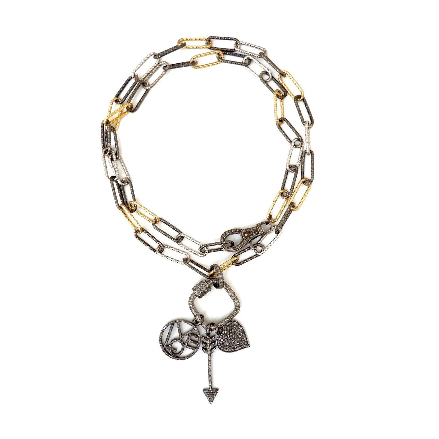 three times love necklace