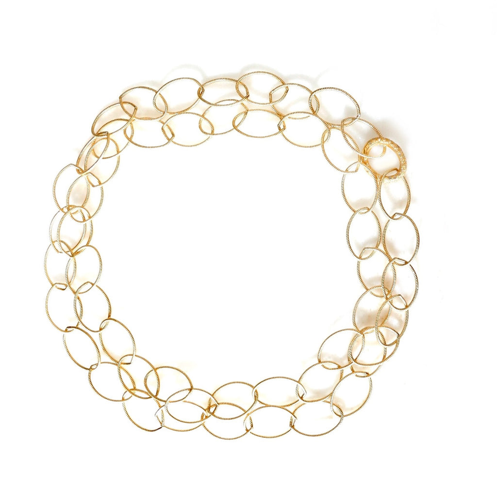 my sweet ovals chain necklace