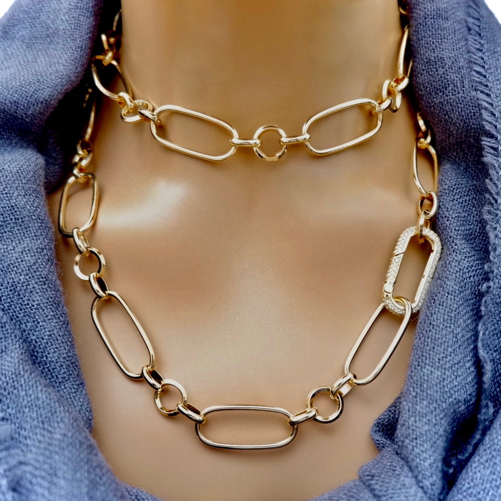 large links chain necklace