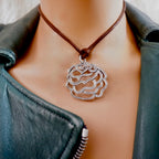 camellia choker necklace