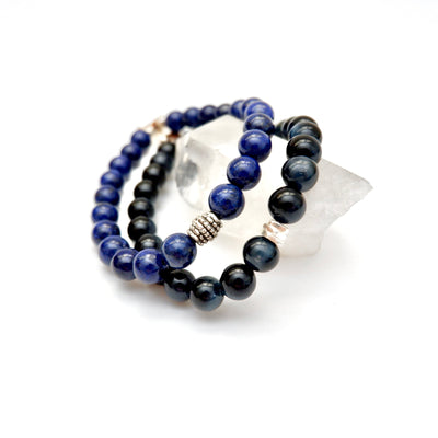 simple lazuli mens bracelet