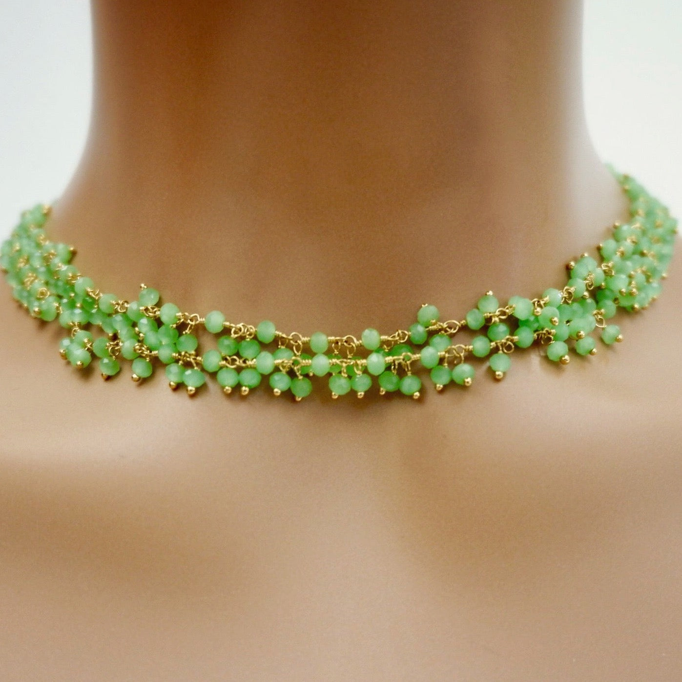 sweet sea green necklace