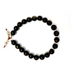 golden obsidian city mens bracelet