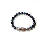 hematite blu duo bracelets