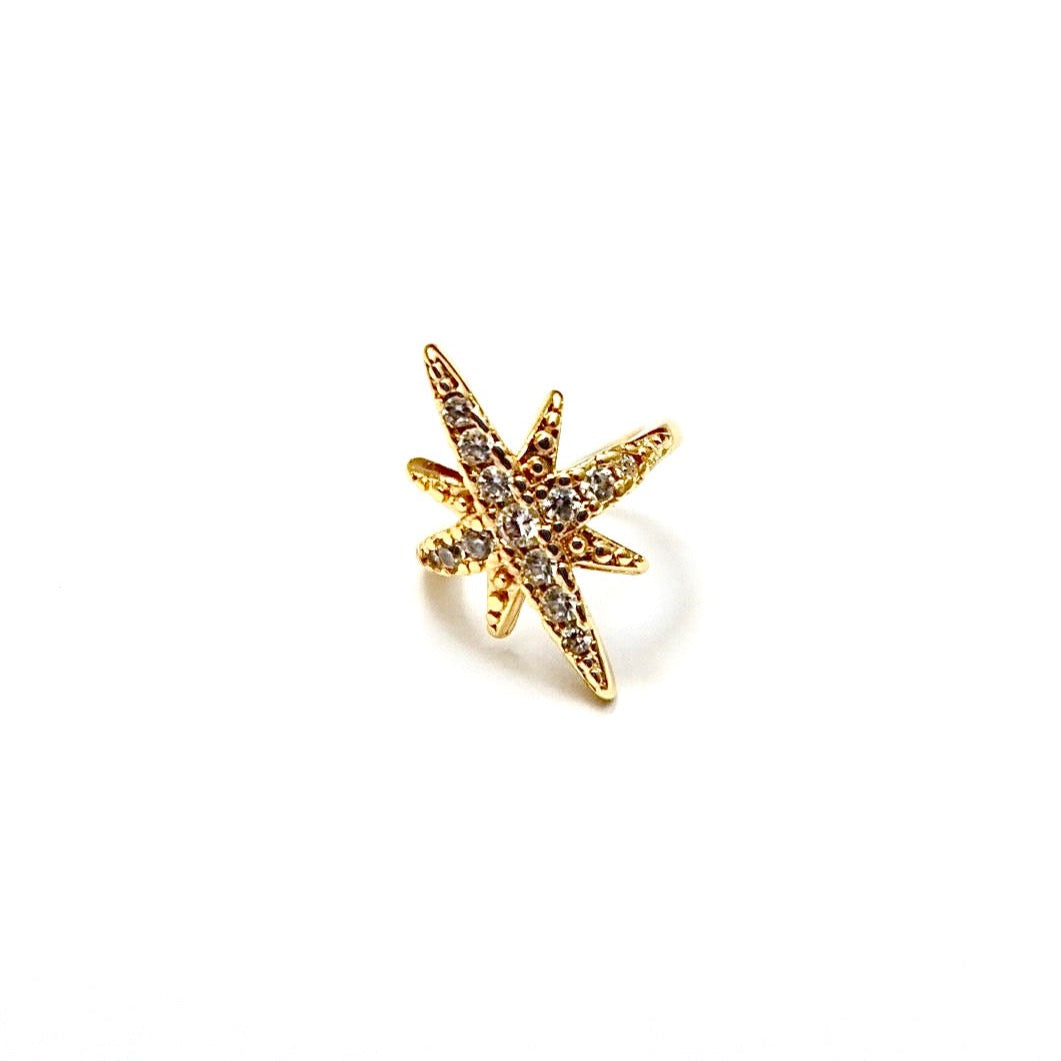 star cuff earrings