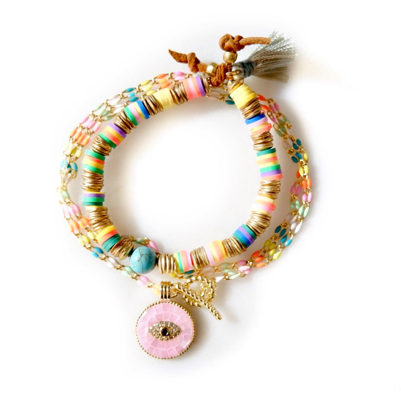 pastel eye candy necklace