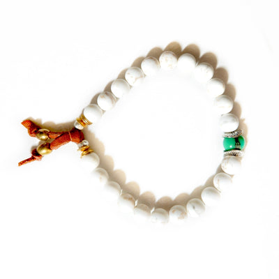 white turquoise mens bracelet