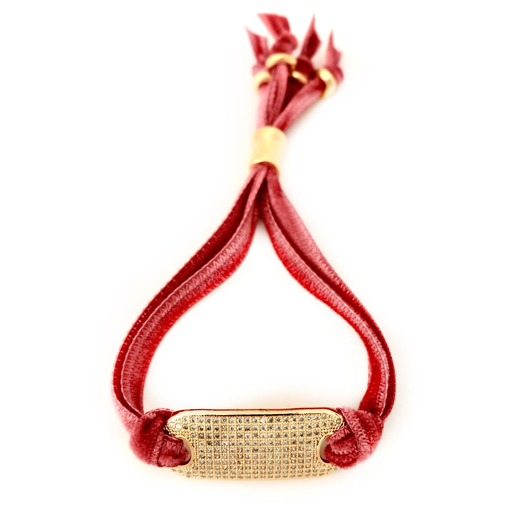 velvet tag bracelet