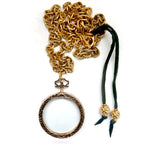 my giant vintage magnifying necklace