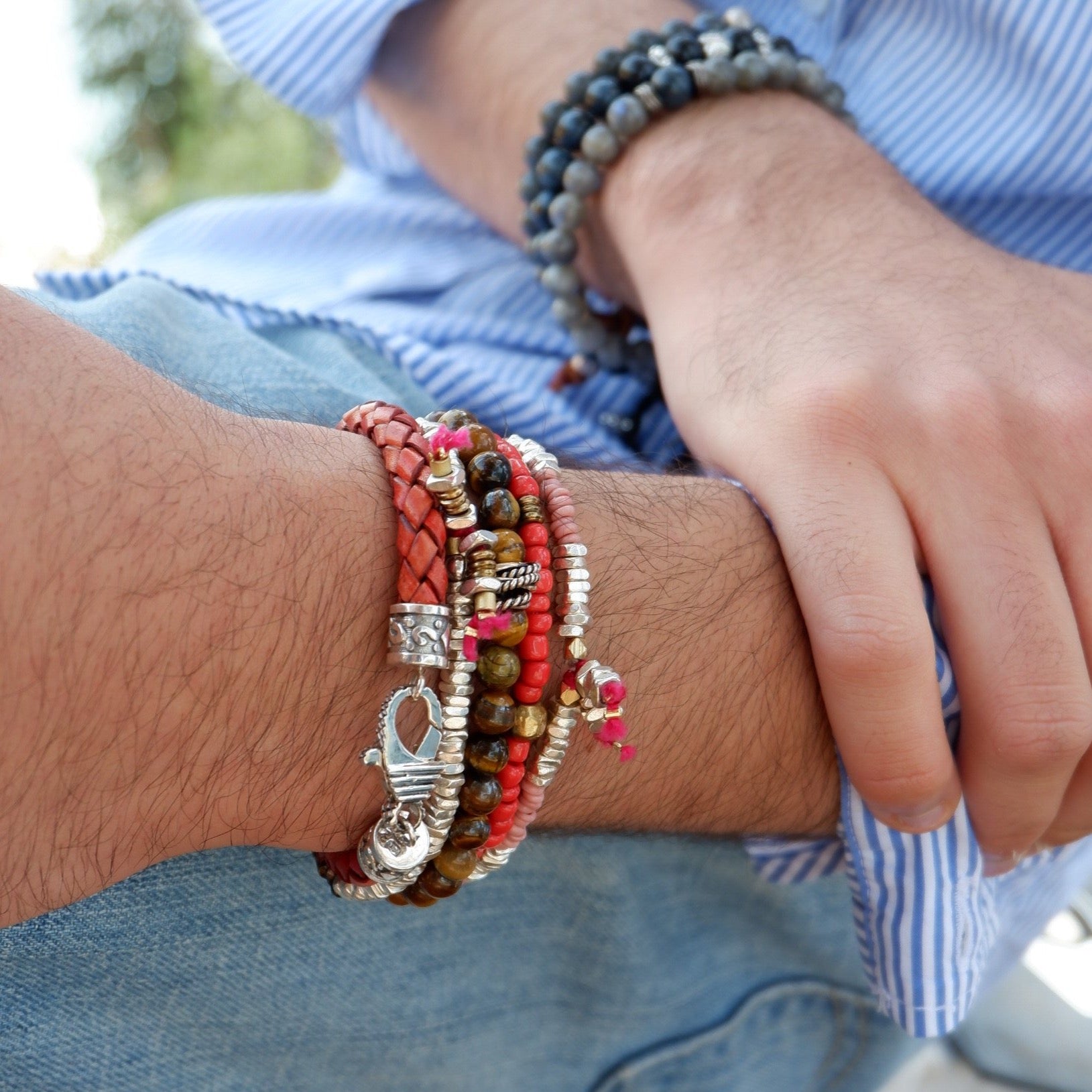 milano trio mens bracelet