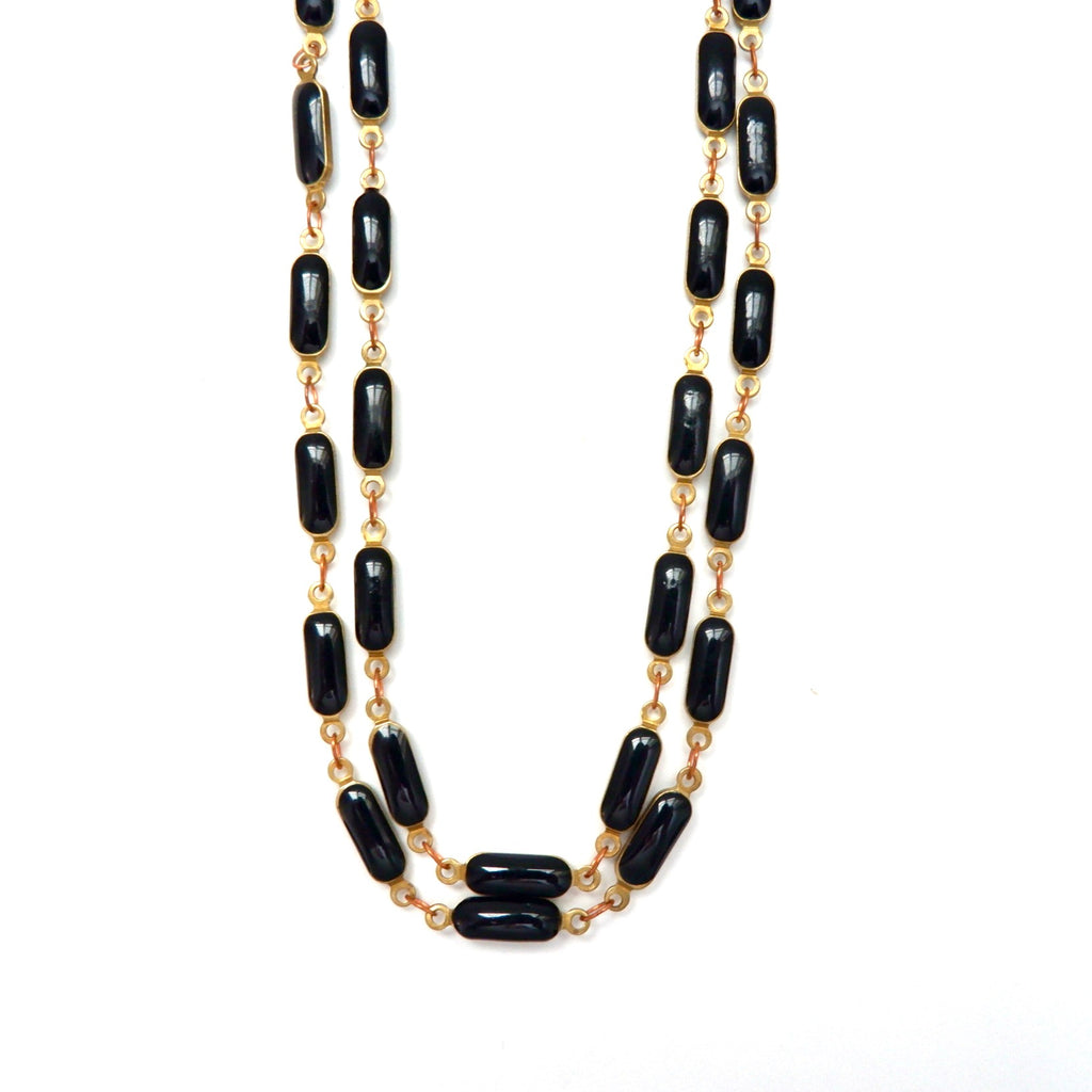 my vintage enamel necklace