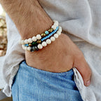 turquoise santorini mens bracelet
