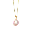 my pink pearl pendant necklace