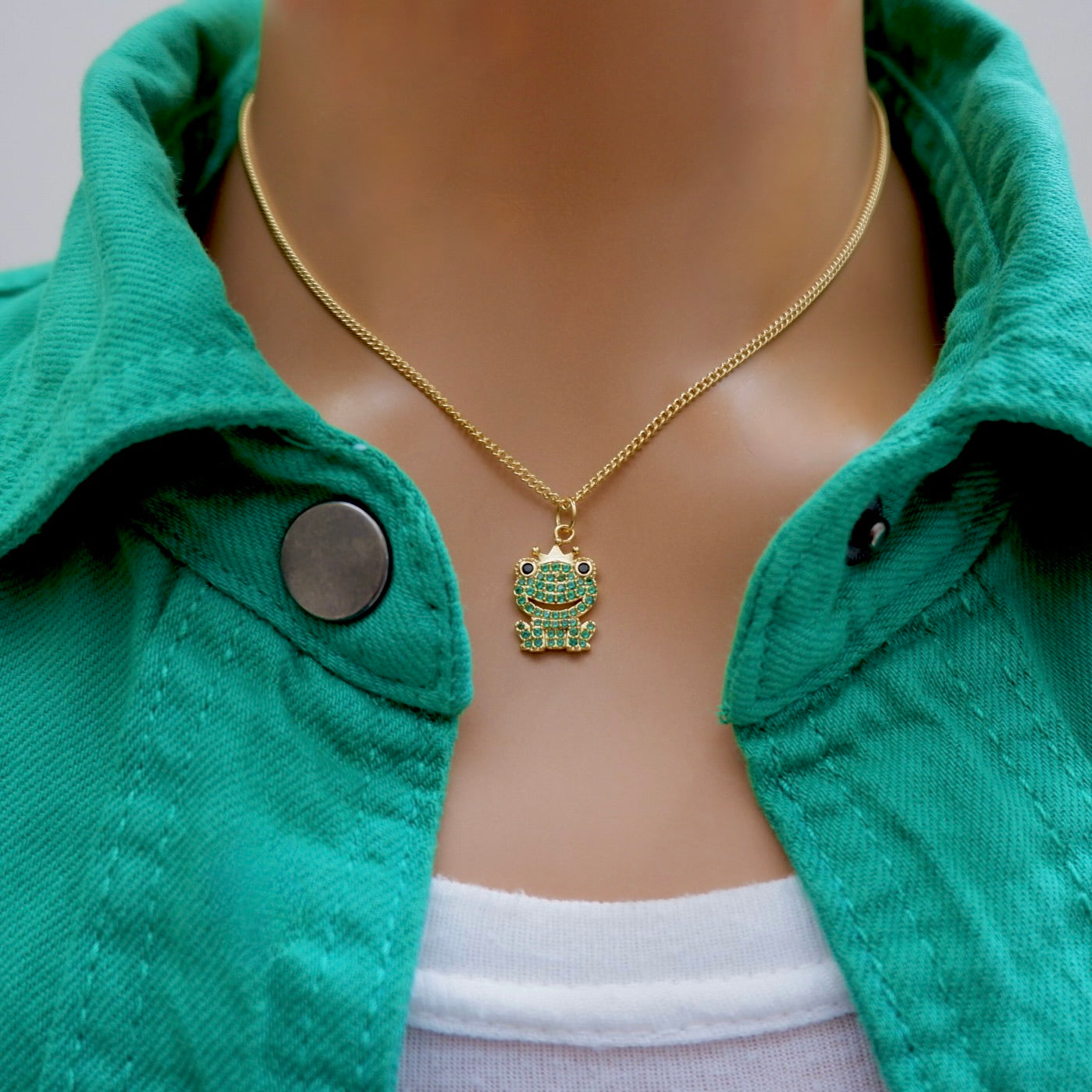 my little prince charming frog necklace