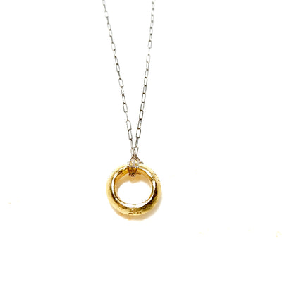 ring on a chain mens necklace