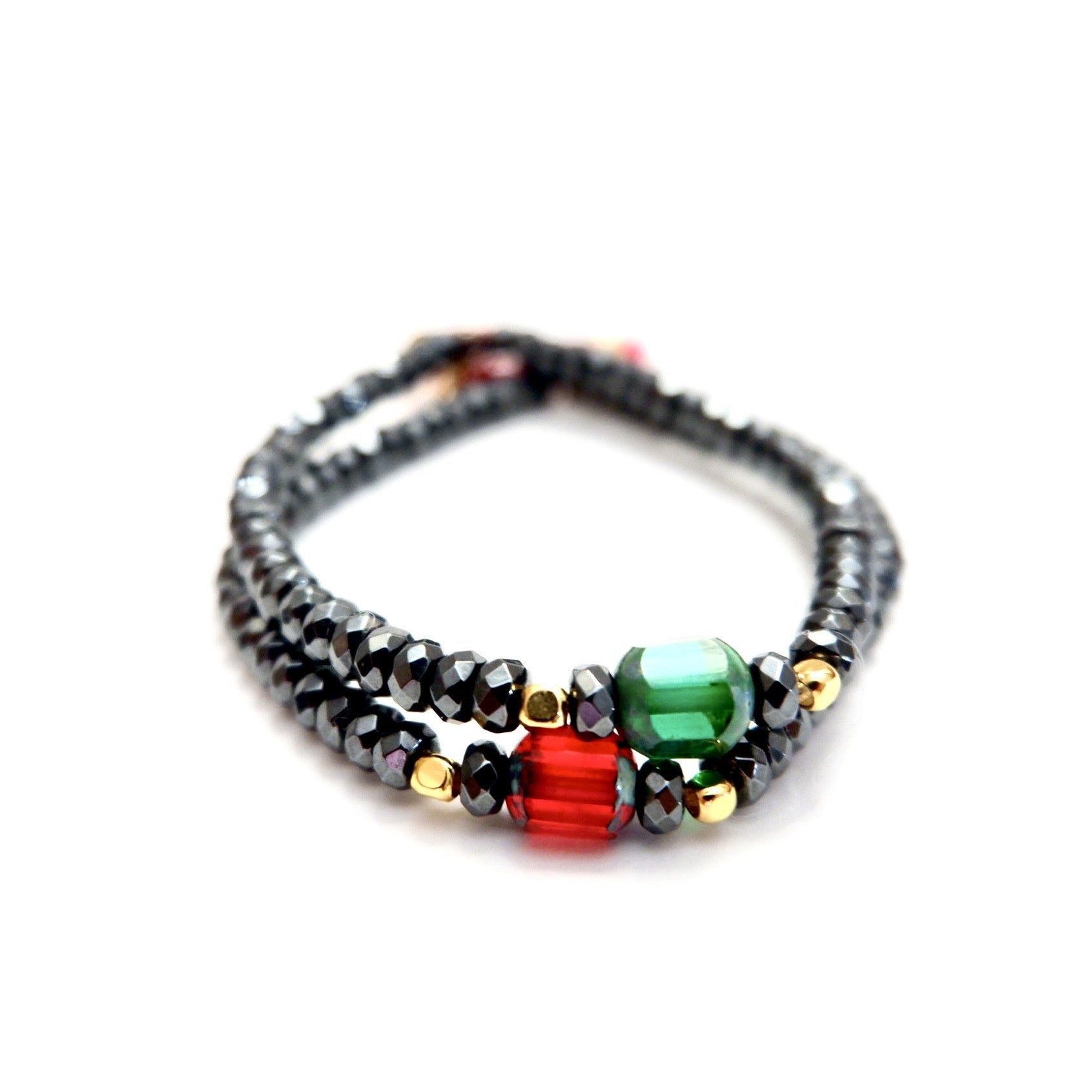 pyrite twin set bracelets