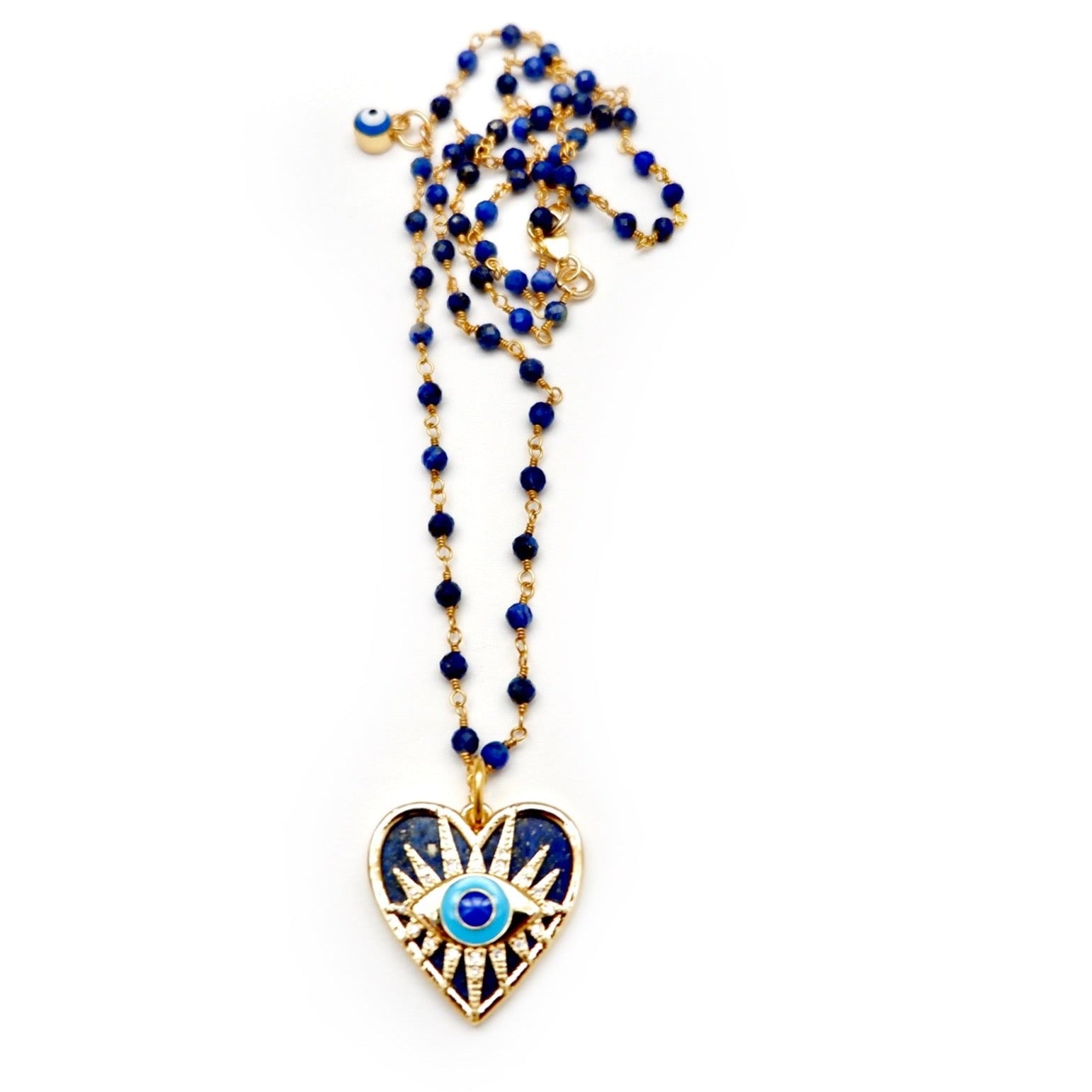 my lapis heart necklace