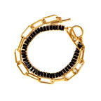 crystal and chain toggle choker