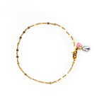 petit rose heart anklet