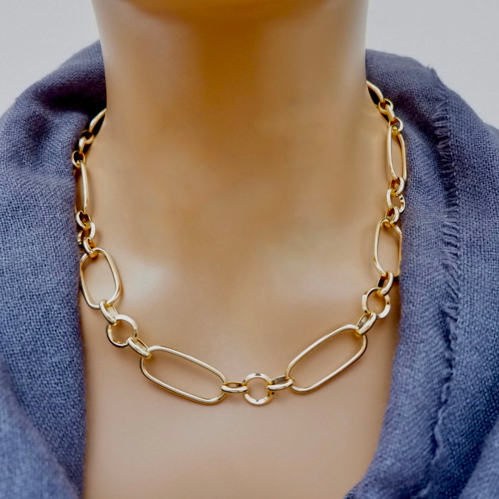 large links chain necklace