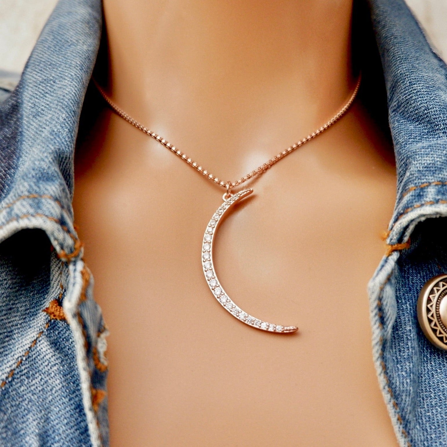 moon sliver necklace
