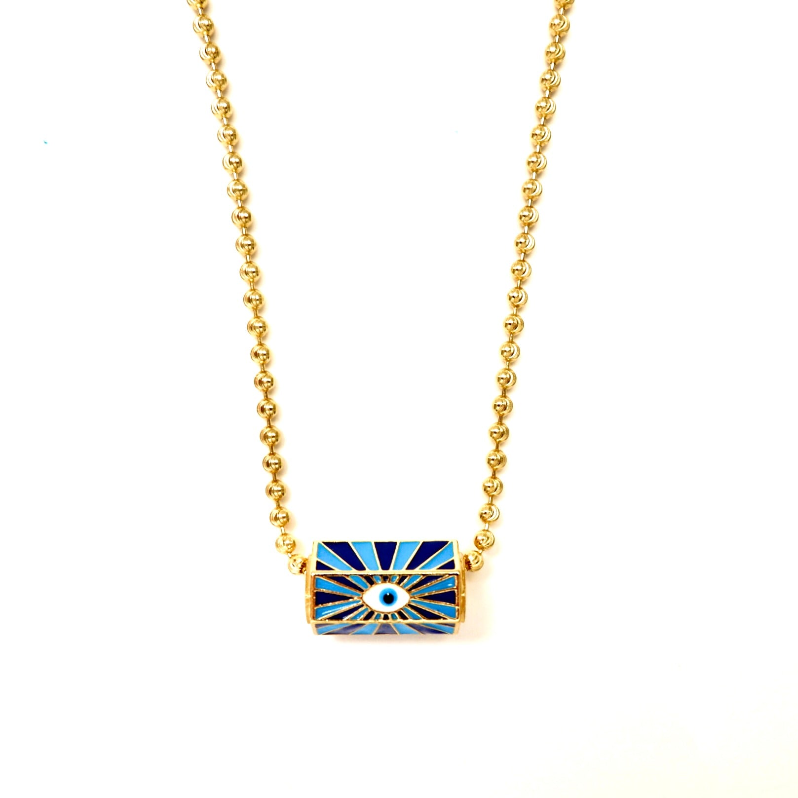 my floating protective eye necklace