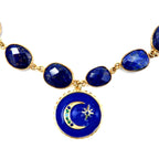 lapis moon and star necklace