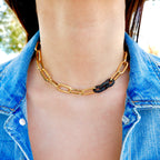 italian link choker bracelet