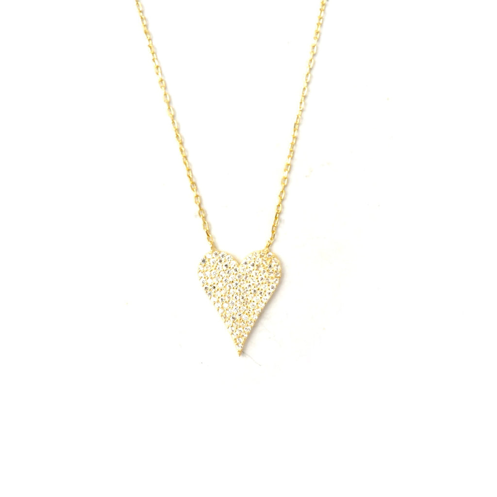 my sparkle heart necklace