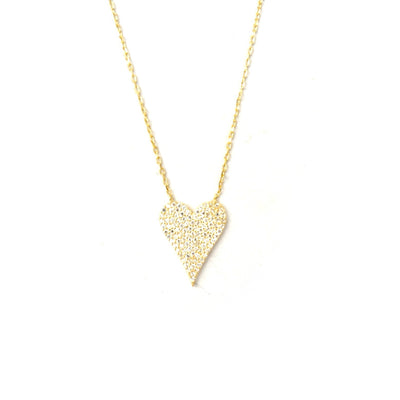 my sparkle heart necklace