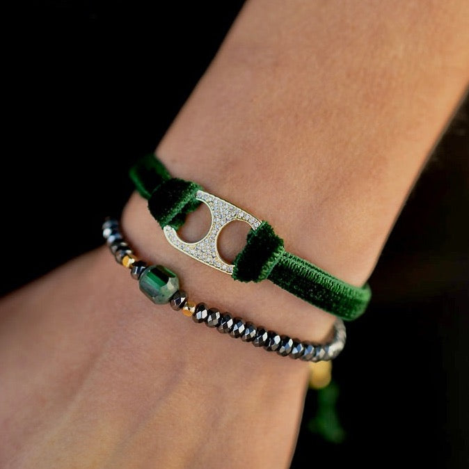 my jewel toned tab bracelet