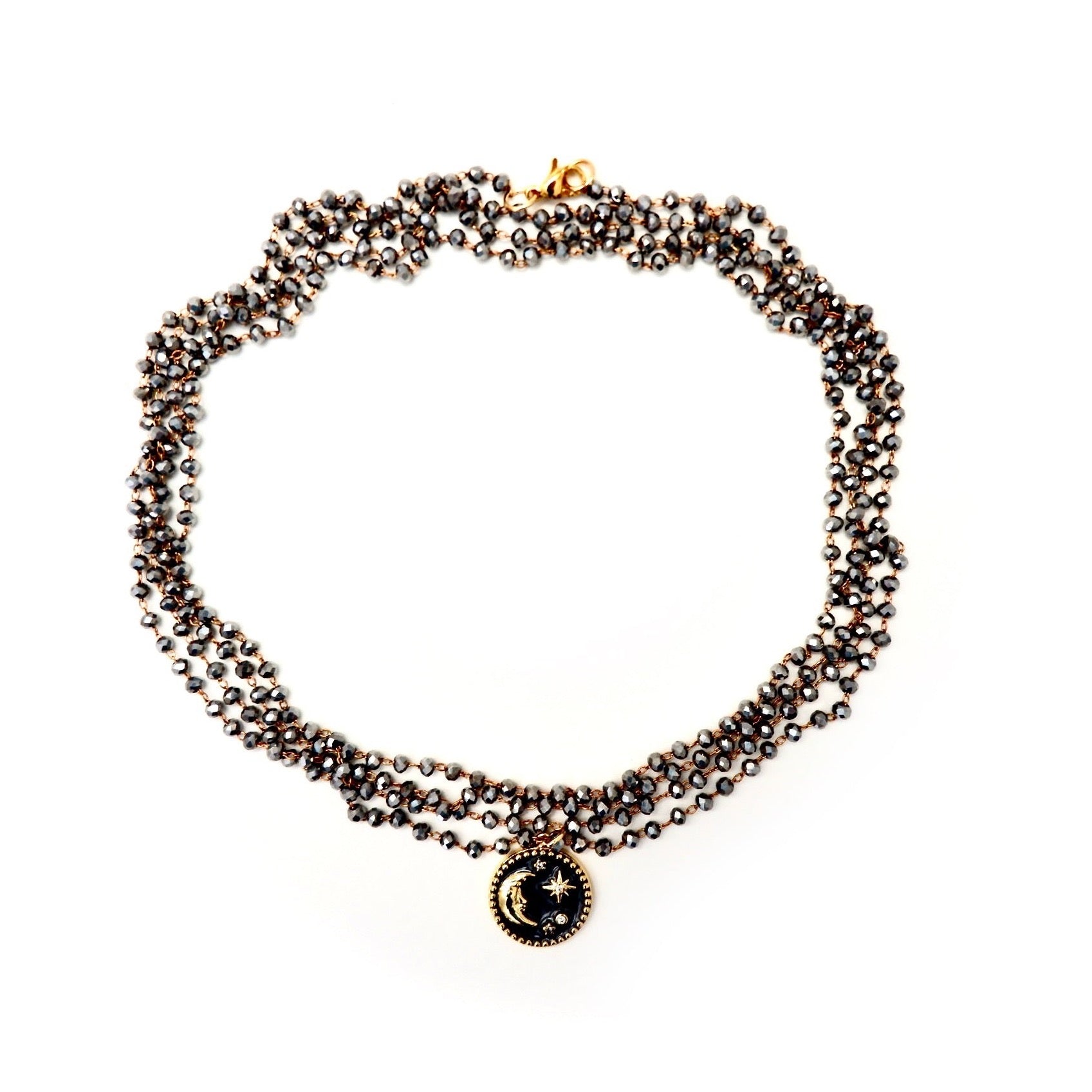 star moon shimmer necklace