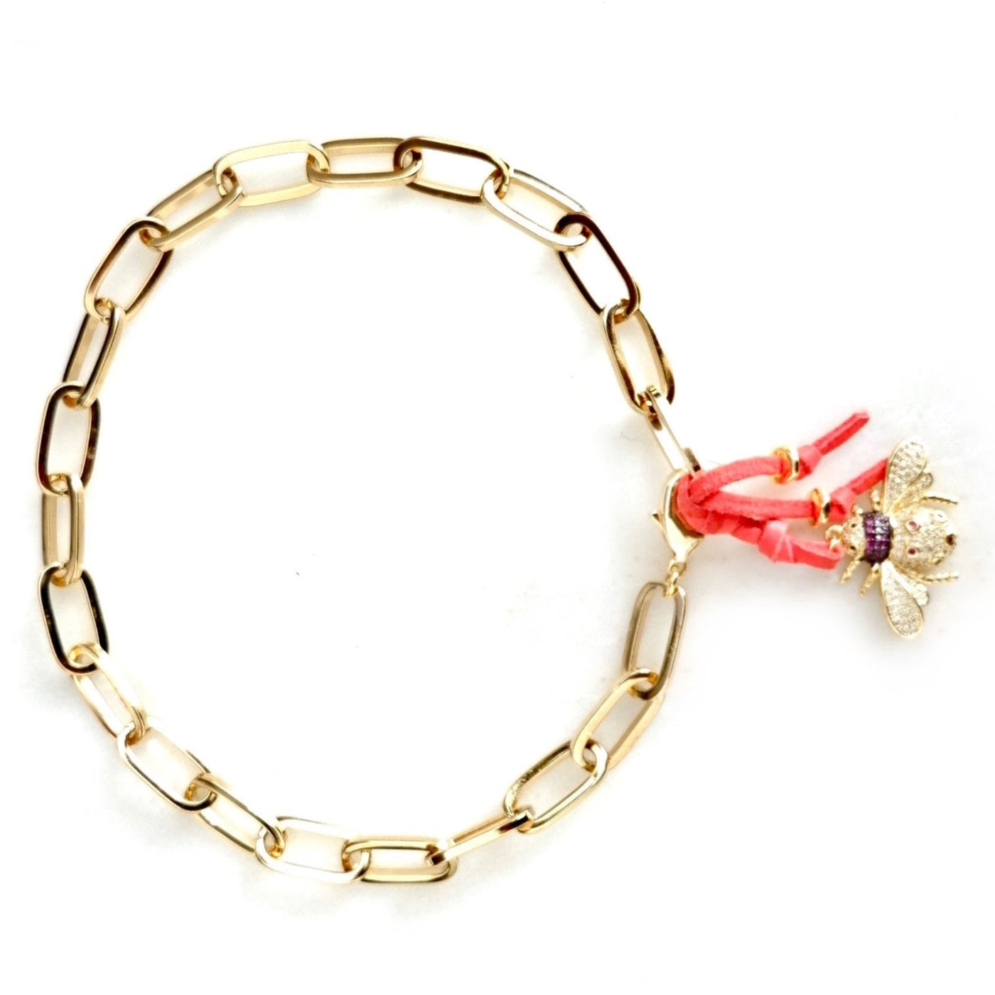bumble bee red string choker