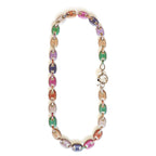rainbow guchee links necklace