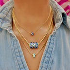 my floating protective eye necklace