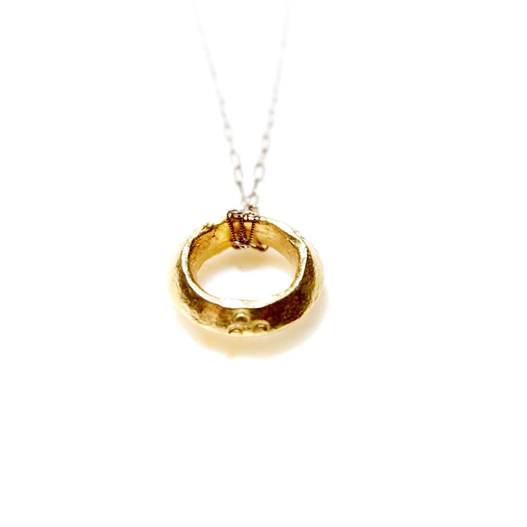 ring on a chain mens necklace