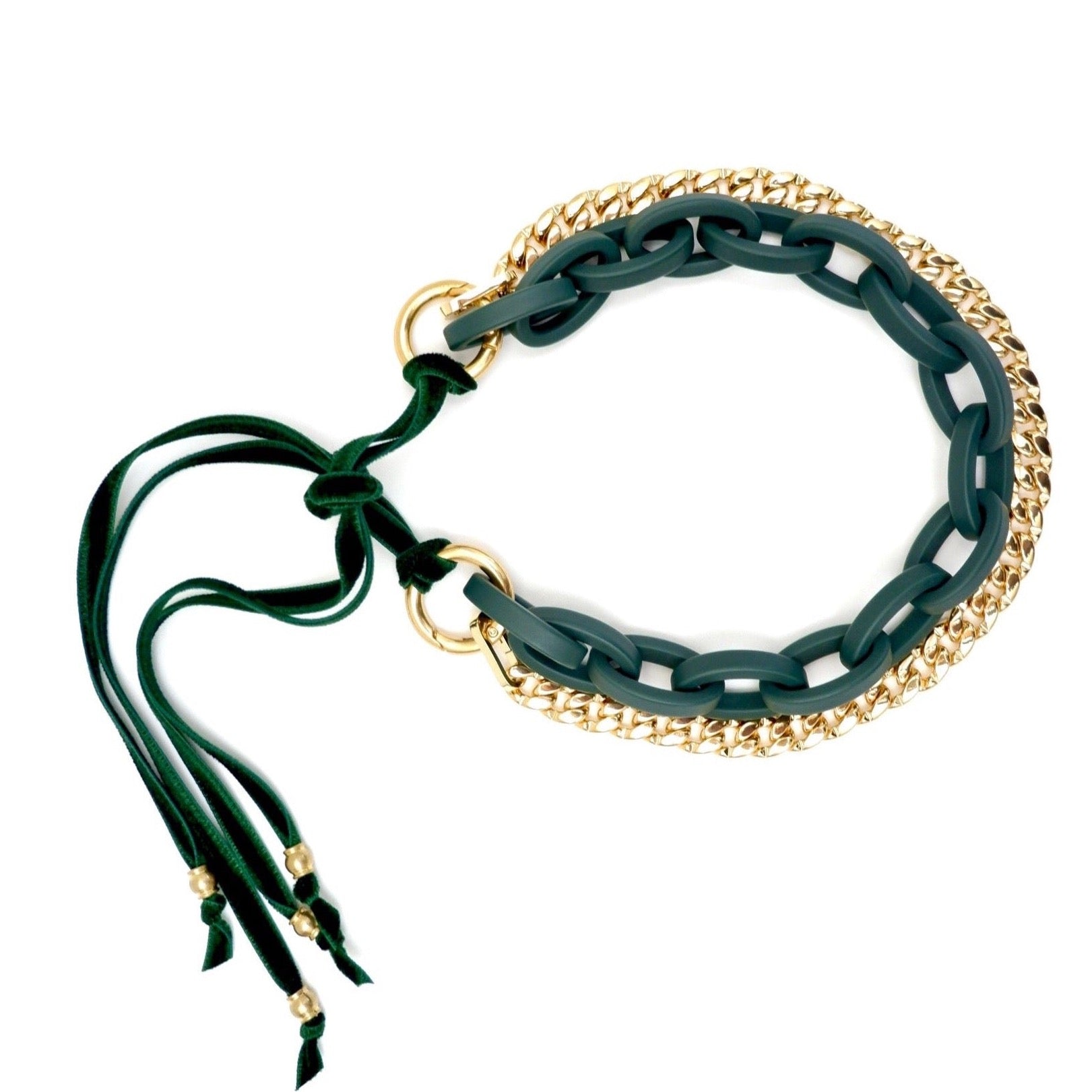 green links necklace