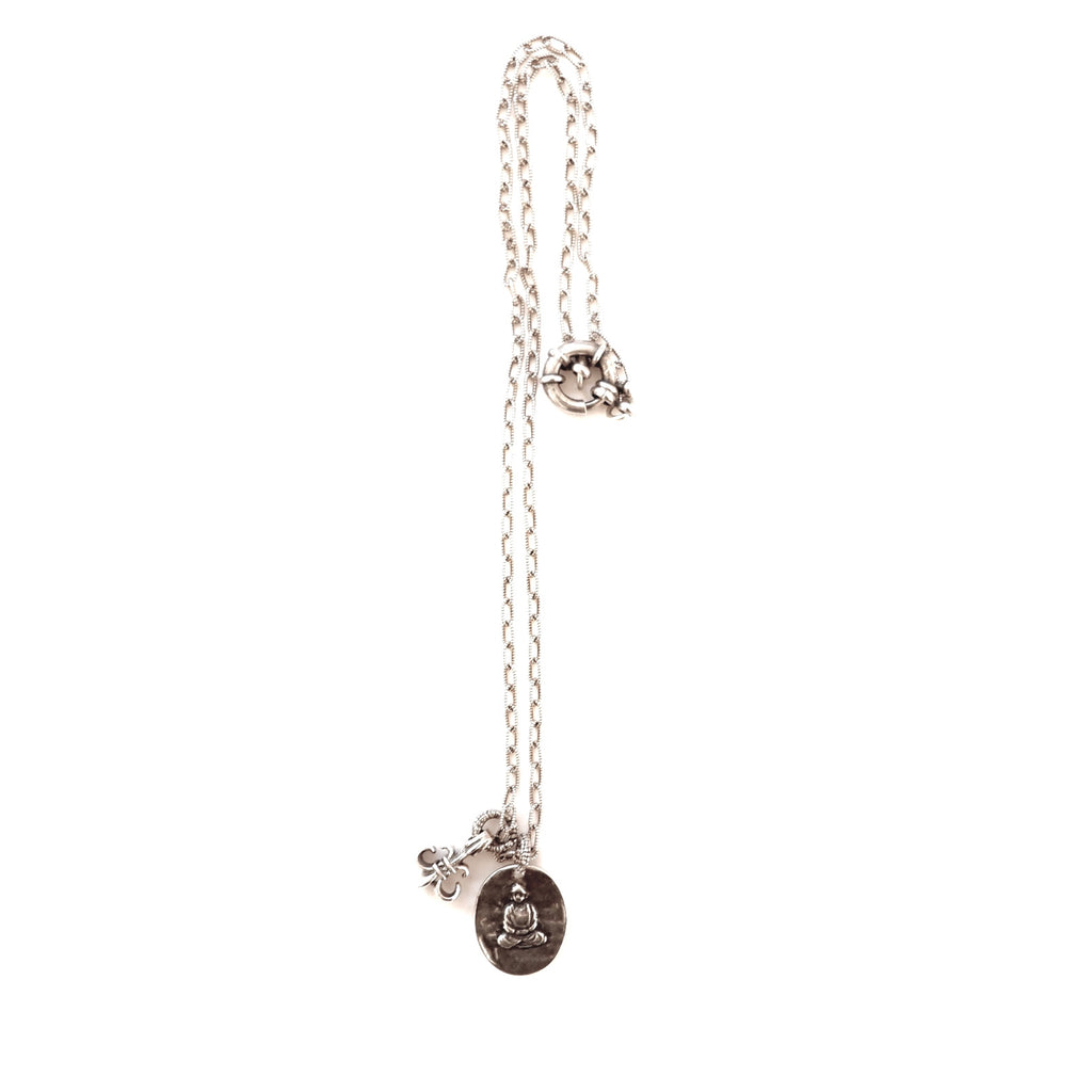 vintage silver mens necklace