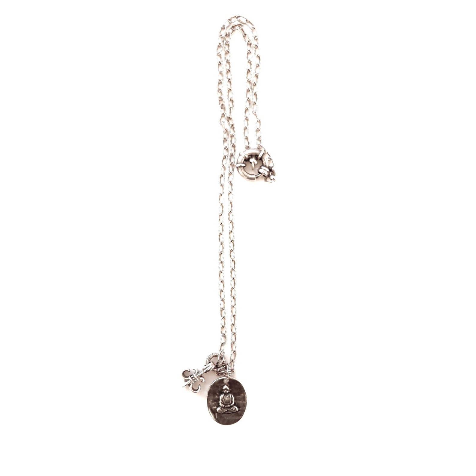 vintage silver mens necklace