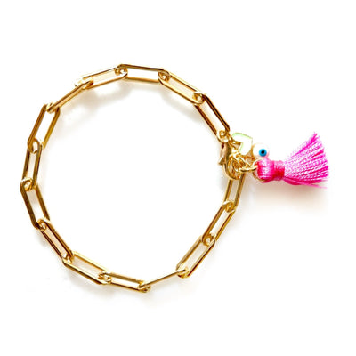 my girlie link chain bracelet